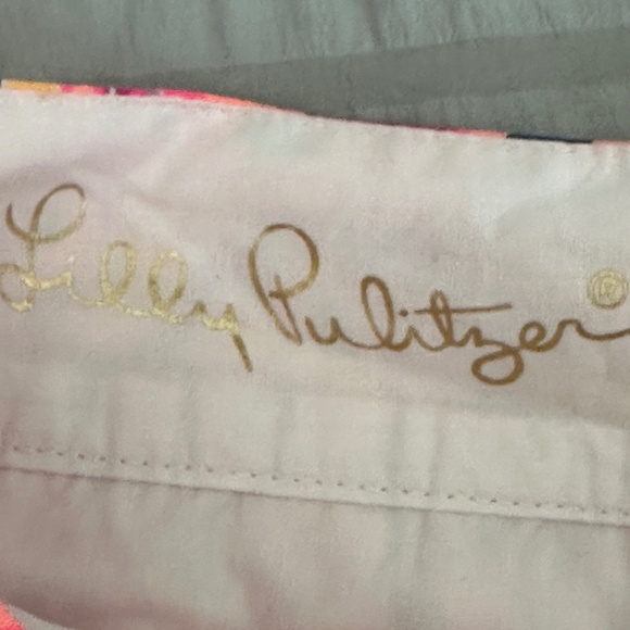 Excellent Lilly Pulitzer Callahan Cotton Shorts in Pink Fusion, size 8 - Picture 4 of 6